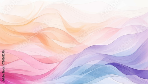 Abstract wave background. Vector illustration. Can be used for advertisingeting, presentation. Watercolor background