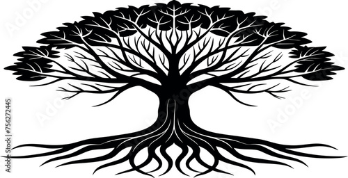 tree silhouette vector