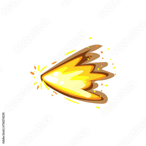 smoke gun flash cartoon. effect explosion, bomb fire, shooting shot smoke gun flash sign. isolated symbol vector illustration