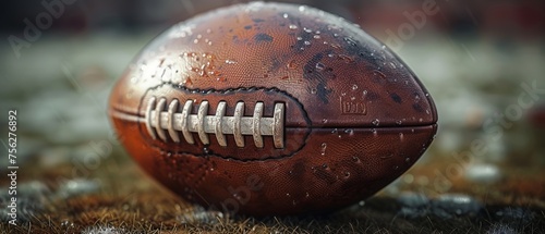 Football used in American football photo