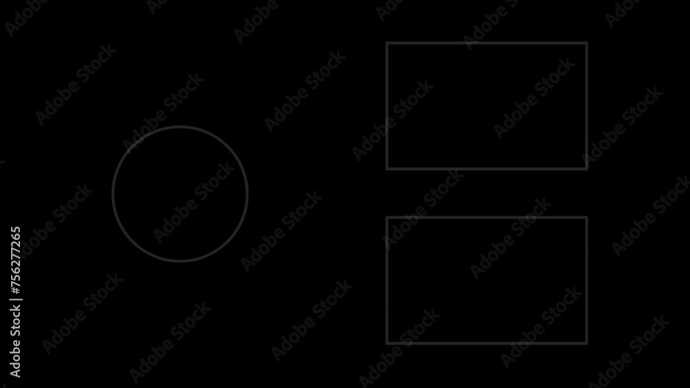 Video Sized Rectangle 4K template for video end screens on social media. Minimalist neon ...