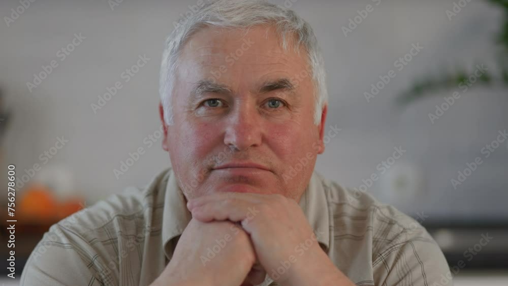 Contemplative Moments Portrait of a Thoughtful Senior Man at Home Contemplative Moments Portrait of a Thoughtful Senior Man at Home