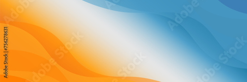 Abstract color gradient background grains orange blue yellow white noise texture backdrop banner poster cover design, vector