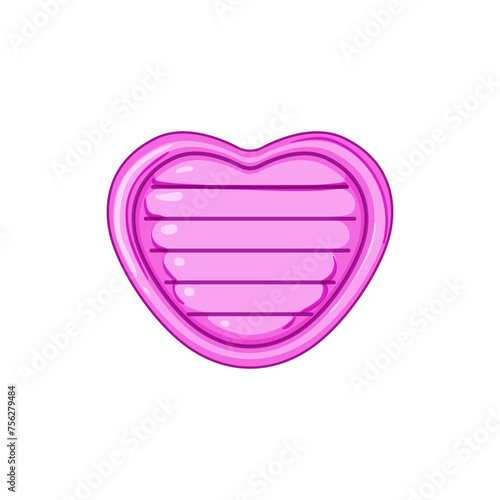 float inflatable mattress pool cartoon. top woman, mat swimming, beach view float inflatable mattress pool sign. isolated symbol vector illustration