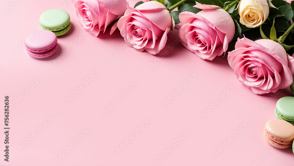 Pink Roses. Generate AI. Pink Roses. Generate AI.