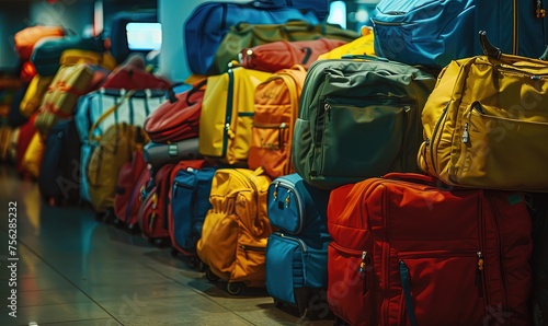 baggage and luggage in the international airport