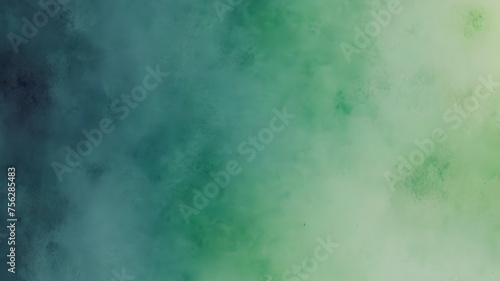 blue green watercolor , grainy noise grungy spray texture color gradient rough abstract retro vibe background shine bright light and glow , template empty space 