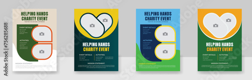 Fundraising Charity Flyer, Donation Banner, Charity flyer template