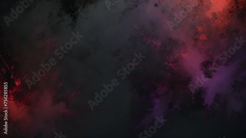 dark black red purple , grainy noise grungy empty space or spray texture color gradient shine bright light and glow , a rough abstract retro vibe background template