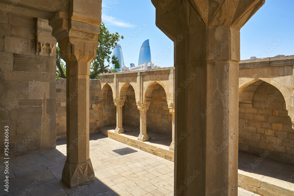 View from the Palace of the Shirvanshahs in old Baku