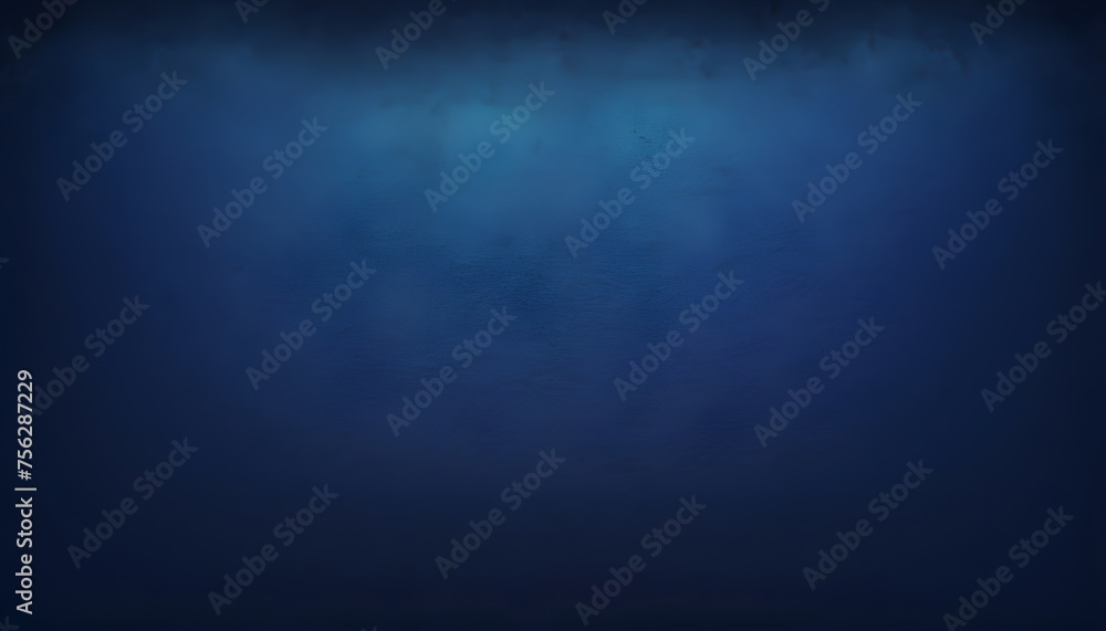 indigo navy blue , color gradient rough abstract background shine bright light and glow template empty space , grainy noise grungy texture