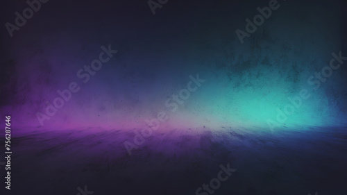 purple blue light , grainy noise grungy empty space , spray texture color gradient shine bright light and glow rough abstract retro vibe background template