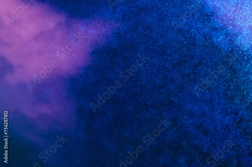 cosmic dust blue abstract background