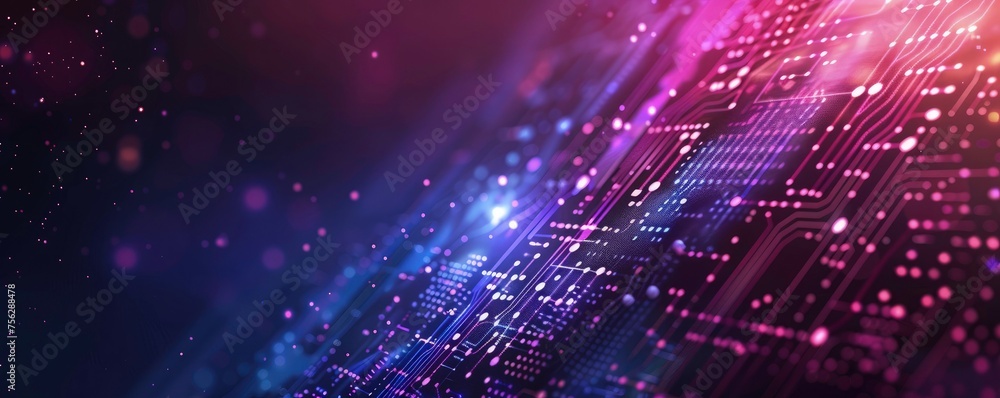 Fototapeta premium Technology Network Background. Network protection or Cyber security. Science technology presentation background. data connectivity wallpaper with copy space
