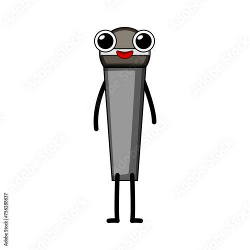 ghetto retro music character cartoon. concert tape, cocktail funky, dance flower ghetto retro music character sign. isolated symbol vector illustration