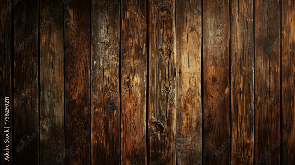 Fototapeta premium The exquisite dark wood texture provides a stunning backdrop for any design, showcasing rich hues and intricate grain patterns.