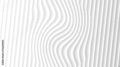  abstract curve line waves flowing in white color illustration. Curve background UHD 4k illustration. 