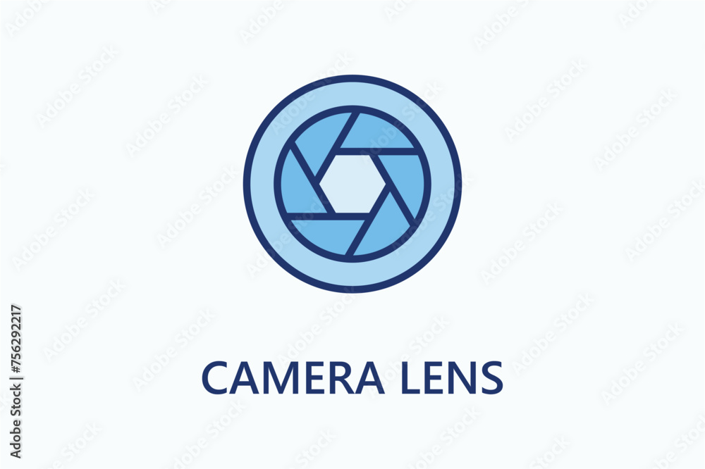 Camera lens icon or logo sign symbol vector illustration Camera lens icon or logo sign symbol vector illustration
