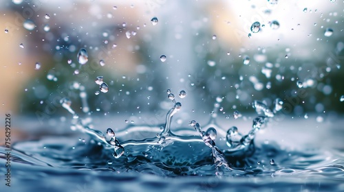 Wallpaper Mural raindrops water Torontodigital.ca