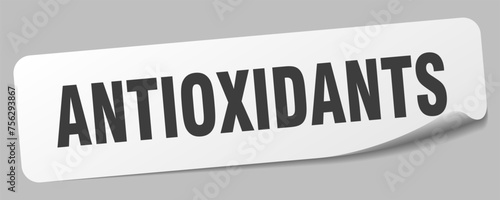 antioxidants sticker. antioxidants label