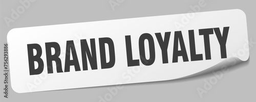 brand loyalty sticker. brand loyalty label