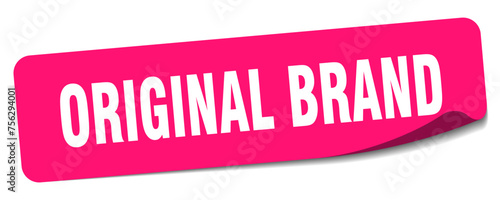 original brand sticker. original brand label