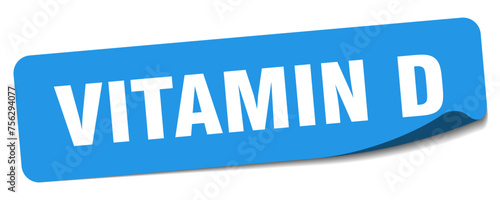 vitamin d sticker. vitamin d label