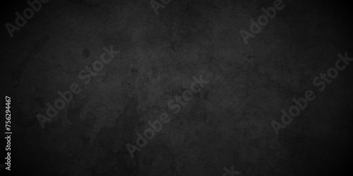 Abstract concrete stone wall. dark texture black stone concrete grunge texture and backdrop background. retro grunge anthracite panorama. Panorama dark black canvas slate background or texture. © MdLothfor