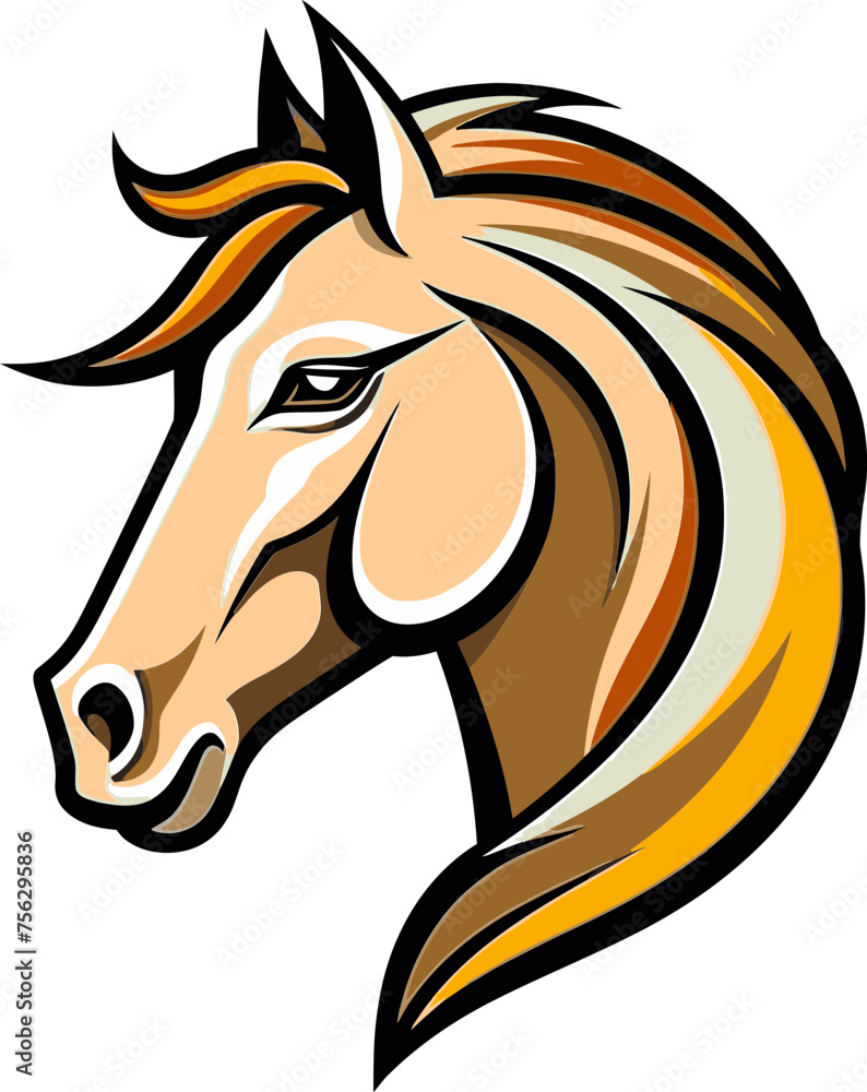 Heroic Horse Mascot Vector Design