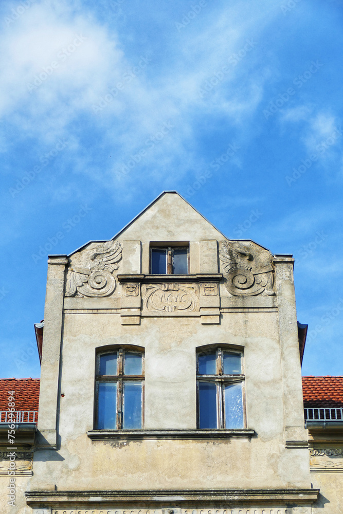 Historical residential house in Wittenberge, Germany