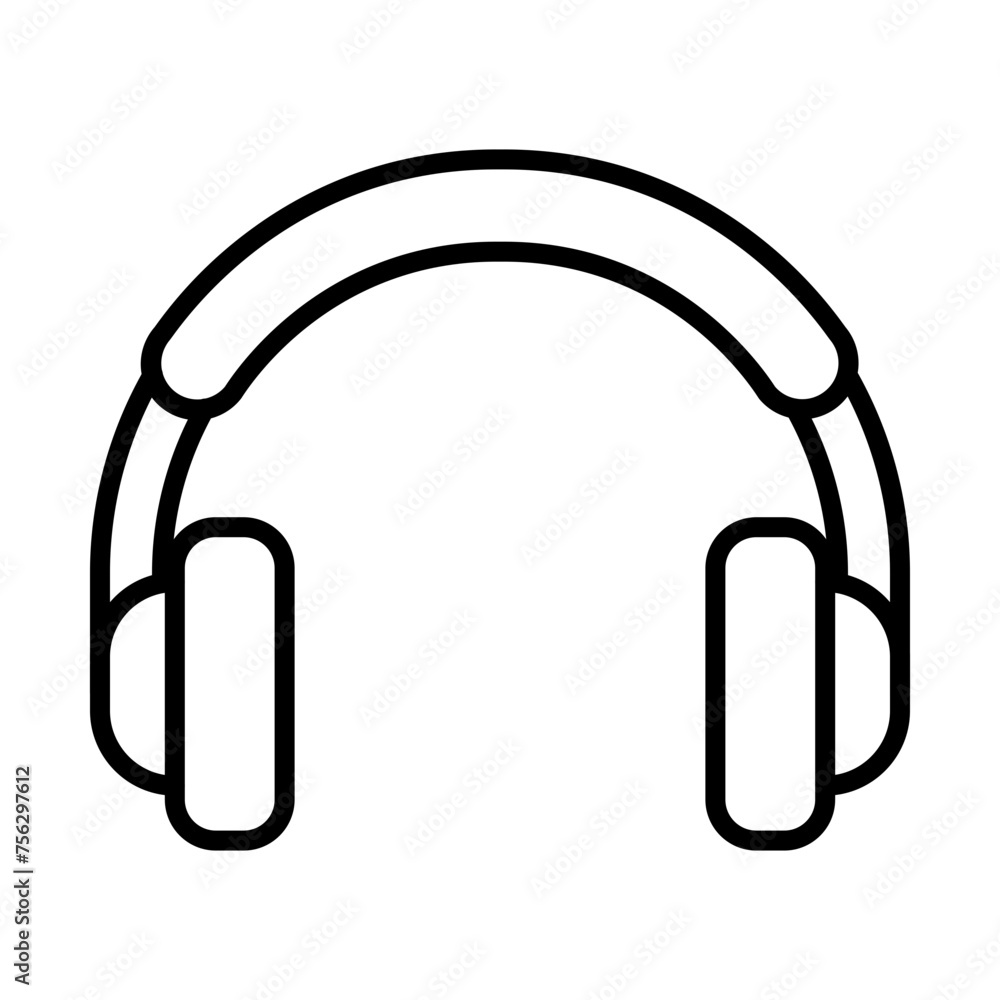 Headphones line icon Headphones line icon