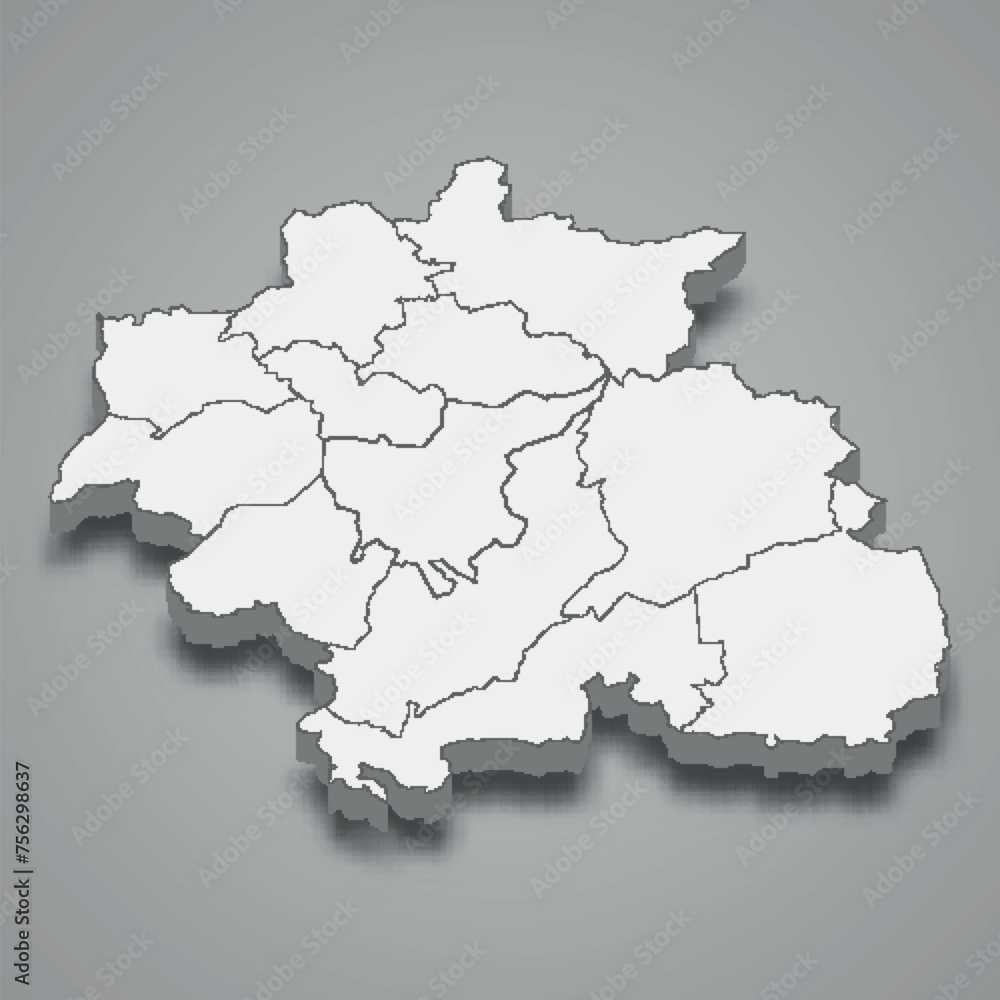 3d isometric map of Constantine is a region of Algeria 3d isometric map of Constantine is a region of Algeria