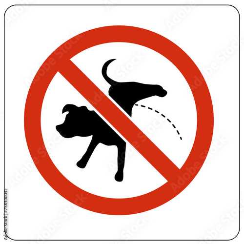 No dog poop warning sign