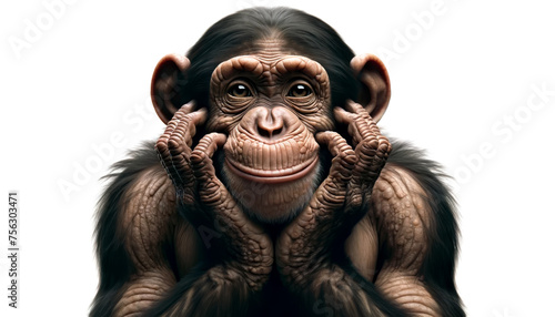 chimpanzee, gesturing, monkey, face, in love, desire, making a face, wide-eyed, playful, eyes, open eye, spectator, event, expression, attention, attentive, humorous, supporting, expecting, ape, chimp