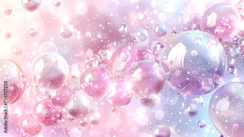 beautiful background of air soap bubbles.