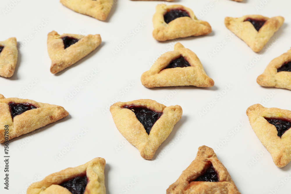 A mask with traditional cookies for the day of Purim. A mask with traditional cookies for the day of Purim.