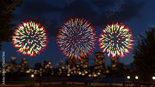 fireworks in the city © Anisha