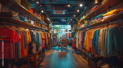 Photos of fashion clothing stores