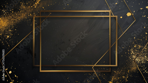 gold frame background
