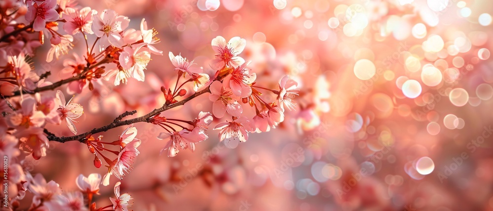 Pink Blossoms in Full Bloom A Celebration of Spring's Vibrant Colors Generative AI Pink Blossoms in Full Bloom A Celebration of Spring's Vibrant Colors Generative AI