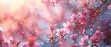 Pink Blossoms in the Sunlight A Celebration of Spring's Beauty Generative AI