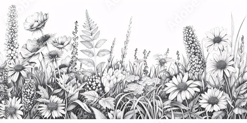 Wallpaper Mural Blooming Bliss A Vibrant Flower Field in Full Bloom Generative AI Torontodigital.ca