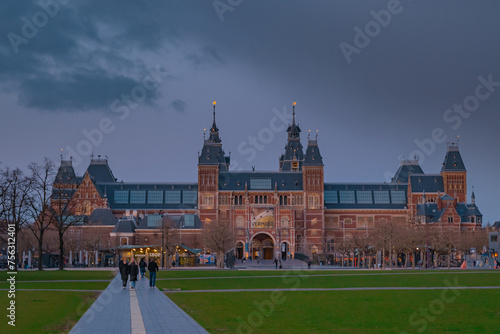 Photography Netherlands, March 28 2023: Amsterdam at summer night