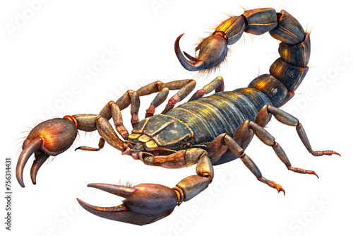 scorpion on a transparent background