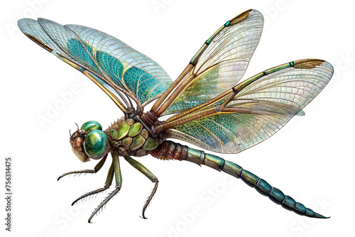 dragonfly on a transparent background photo