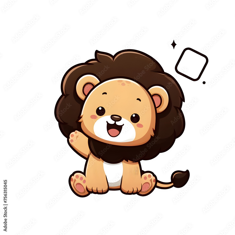 Obraz premium Smiling Lion
