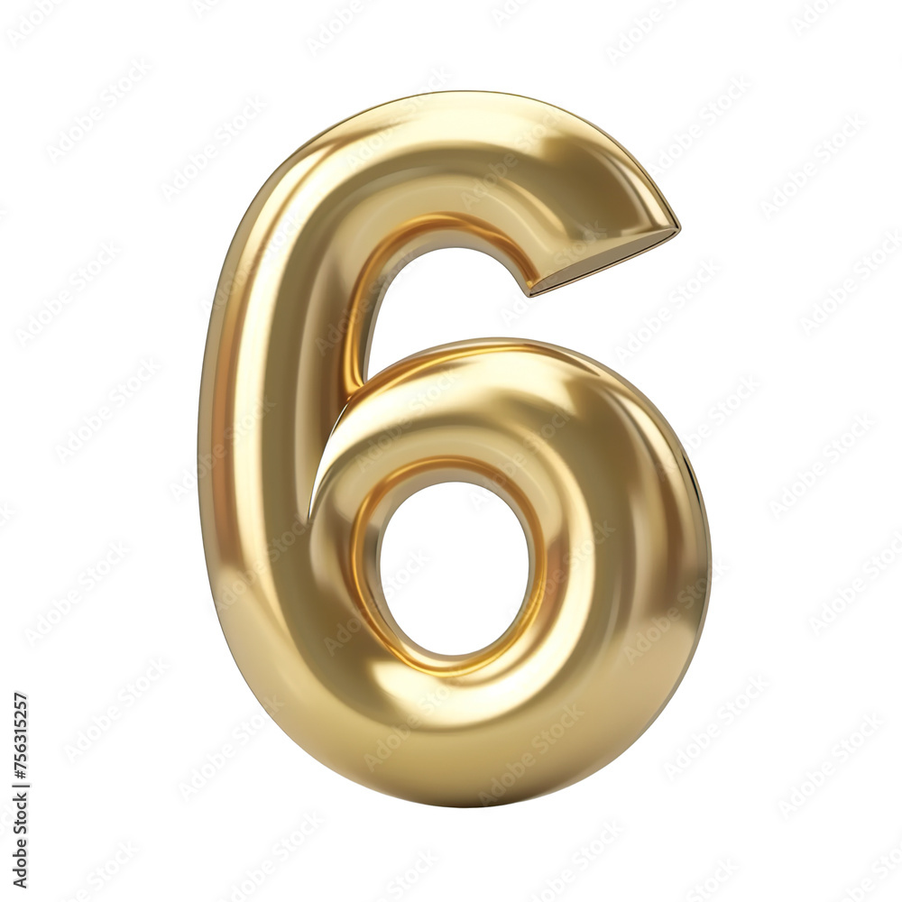 3d Royal Gold number 3d Royal Gold number