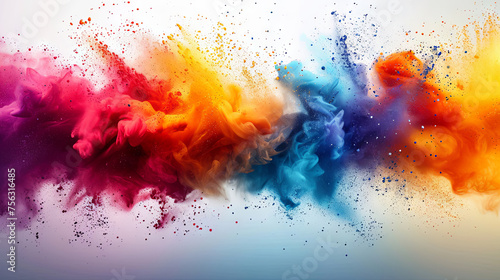abstract colorful powder background
