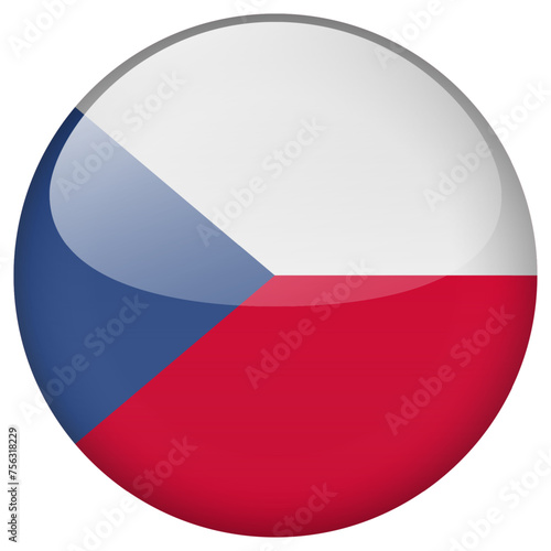 Czech Republic flag button. Free Download Czech Republic flag button. - GFXLoad