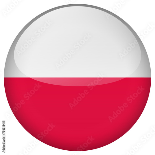 Free Download Poland flag button. - GFXLoad